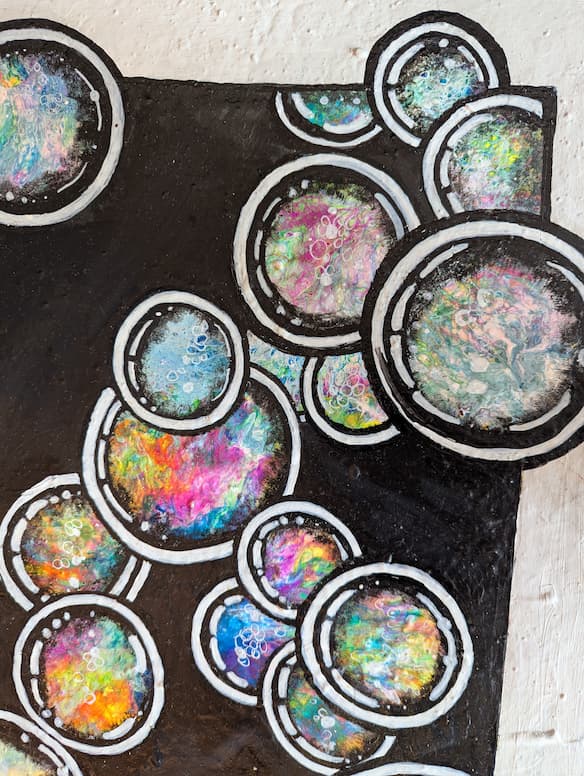 Art Piece "Psychedelic bubles"
